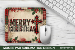 Merry Christmas Mouse Pad Sublimation - Christmas Design Product Image 1