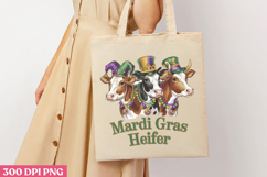 Mardi Gras Heifer PNG, Mardi Gras Sublimation PNG Product Image 3