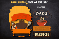 Dad&#039;s BBQ SVG laser cut files for Glowforge Product Image 3