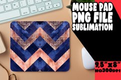 Glittery Stripe Pattern Mouse Pad Sublimation Product Image 1
