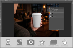Coffee Cup Hand Holding Product Image 2