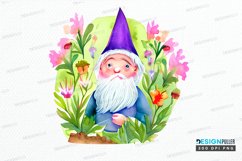 Watercolor Garden Gnome PNG Clipart Product Image 1