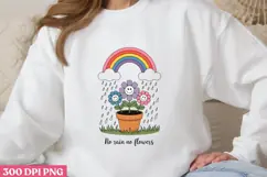 No Rain No Flowers PNG, Mental Health S Product Image 3