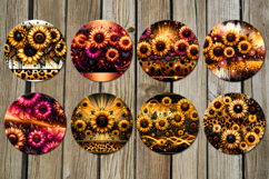 Magic sunflowers | american coaster &amp; key chain design Product Image 3
