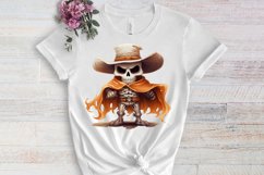 Cowboy Ghost Sublimation Clipart, Watercolor Clipart Product Image 3