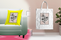 Abstract Daisy Outline Floral Embroidery Design Product Image 3