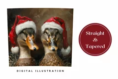 Christmas Ducks Tumbler Wrap, Christmas Tumbler Sublimation Product Image 3