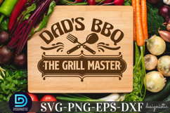 Dad&#039;s BBQ the grill master SVG, Cutting Board SVG Product Image 3