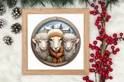 Cozy Christmas Family Animals Clipart , Christmas PNG Product Image 3