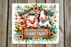 Funny farm | 4 farmhouse tumbler sublimation designs PLUS Product Image 3