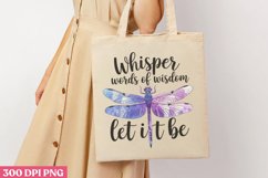 Whisper words of wisdom PNG, Dragonfly Sublimation PNG Product Image 1