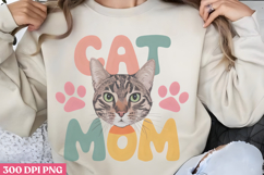 Cat Mom PNG, Cat Mom Sublimation PN Product Image 3