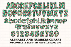 Football Alphabet clipart, soccer american letters doodle Product Image 3