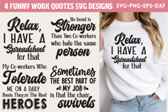 Funny Work Quotes SVG Product Image 1