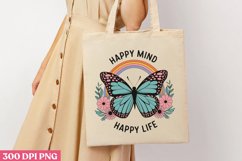 HAPPY MIND HAPPY LIFE PNG, Positive Sublimation PNG Product Image 3