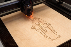 Laser engraving Virgin Mary line art file, Madona Christian Product Image 3