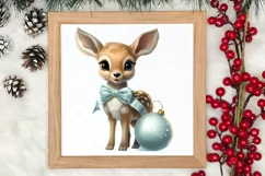 Christmas Baby Animals Clipart, Christmas Animal Safari Product Image 3