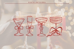 Cheers and Charms, line art fancy event elements vector art Product Image 3