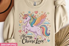 Always Choose Love PNG, Motivational Sublimation PNG Product Image 3