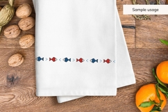 Seamless Nautical Fish Border SVG Product Image 3