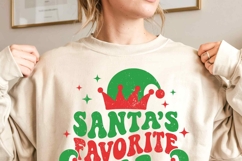 Santa's Favorite Elf SVG, Christmas Svg, Kids Christmas Gift Product Image 3