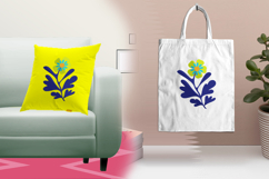 Blue and Green Modern Floral Embroidery Design Product Image 3