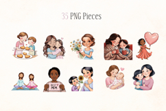 Mothers Day PNG ClipArt Set Product Image 3