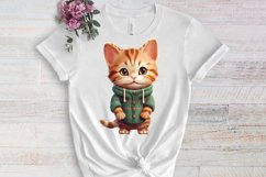 Christmas Cats Sublimation Clipart, Christmas Cats Clipart Product Image 3