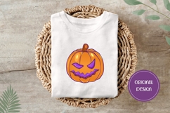Hand Drawn Halloween Illustration, Cartoon Pumpkin PNG Product Image 3