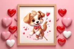 Adorable Animals Cupid Valentine Clipart sublimation Product Image 3