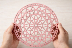 Macrame basket base 10 inch 26 cm digital file crafting temp Product Image 3