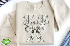 Floral Mama Coquette Bow PNG | Mother's Day PNG Product Image 4