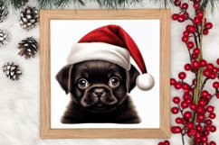 Christmas Peeking Dogs Clipart, Christmas PNG Product Image 3