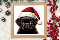 Christmas Peeking Dogs Clipart, Christmas PNG Product Image 3