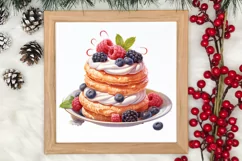 Parisian Christmas Clipart, Parisian Christmas Sublimation Product Image 3