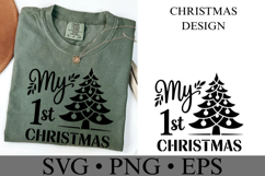 My 1st Christmas Svg | Christmas svg | Shirt Svg Product Image 3