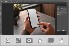 Smartphone On Stone Table Product Image 2