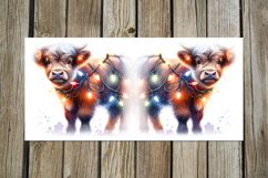 Christmas cow &amp; garland | 4 Sublimation Mug design PLUS Product Image 3