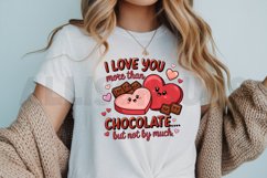 I love you more than chocolate but not by much Sublimation Product Image 3