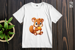 Cute Squirrel Clipart Sublimation PNG Product Image 3