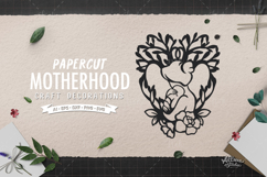 Mother and Baby Papercut SVG Product Image 2