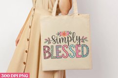 Simply Blessed PNG, Happy Easter Sublimation PNG Product Image 3