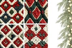 Embroidery Christmas Pillowcase, Winter Pillow Print Product Image 3