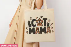 Cat Mama PNG, Cat Mom Sublimation PNG Product Image 1