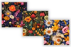 Abstracts Wildflowers Seamless Floral Pattern Set | JPG Product Image 3