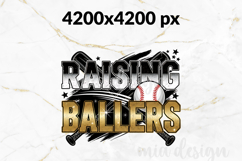 Raising Ballers PNG, Sports Mom Sublimation Product Image 2