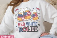 Red White &amp; Boujee PNG, 4th Of July Sublimation PNG Product Image 1