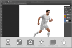 Soccer Player Wearing Raglan Jersey Product Image 2