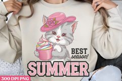 Best Summer Vacation PNG, Funny Cat Sublimation PNG Product Image 3