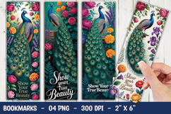 Peacock Bookmark Sublimation Product Image 1